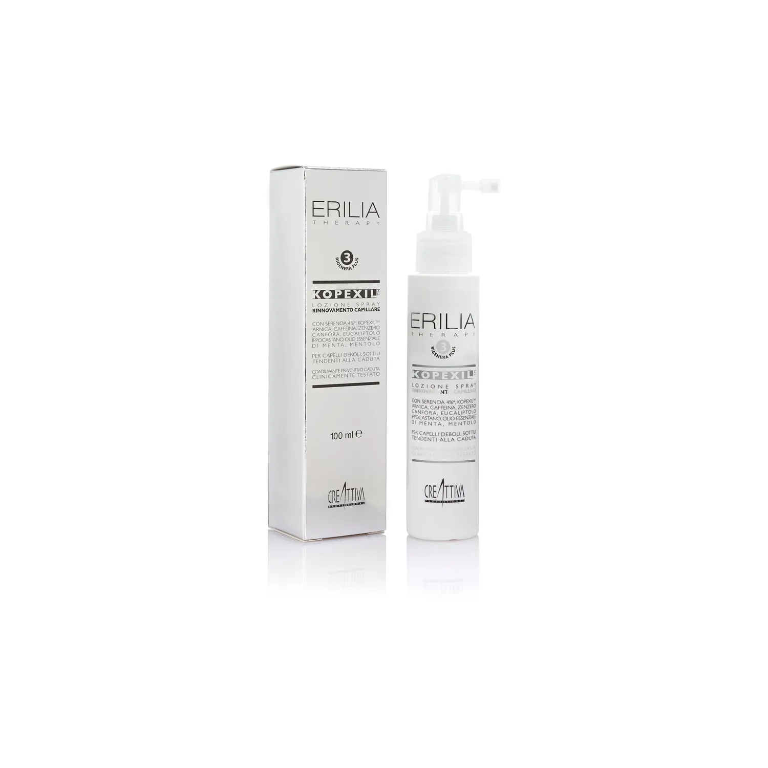 Creattiva Erilia Kopexil Lozione Spray Rinnovamento 100 ml anticaduta