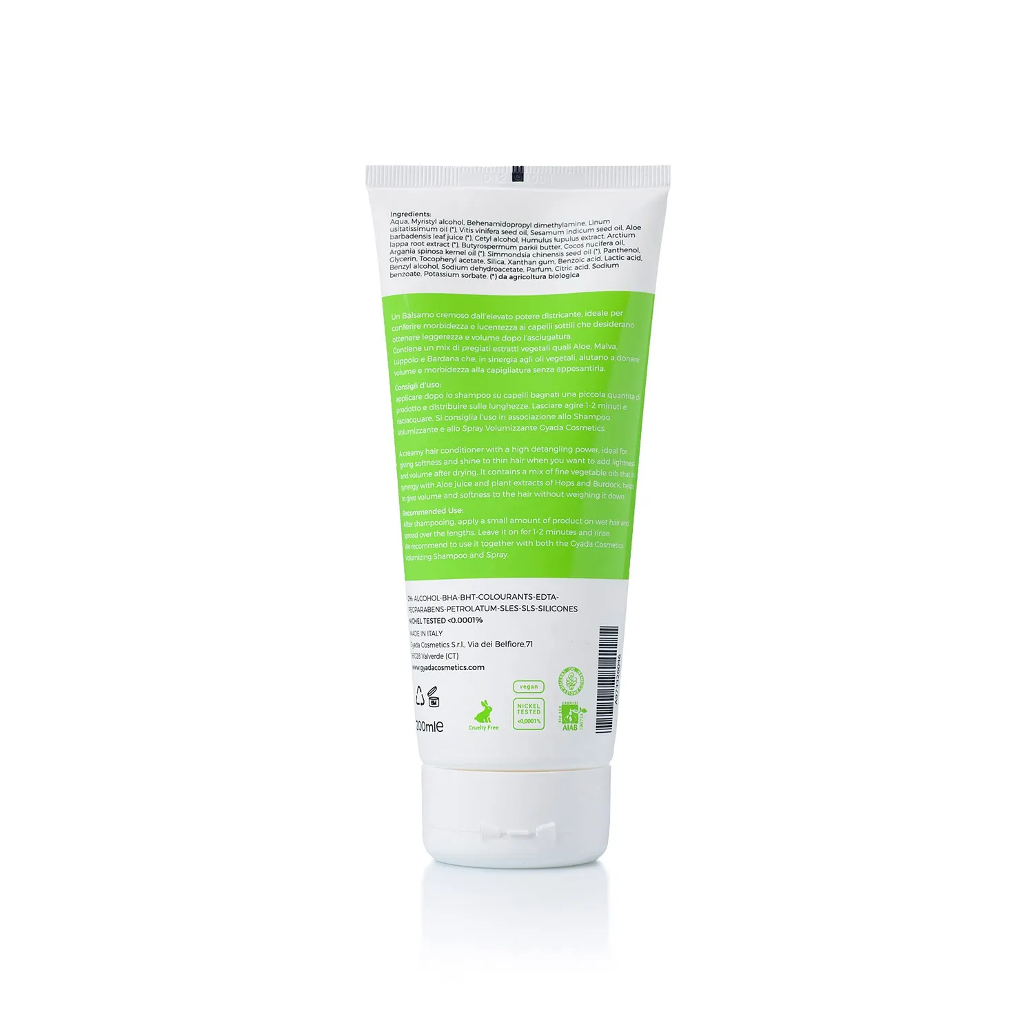 Gyada Volumizzante Balsamo Capelli Sottili 200 ml Aloe