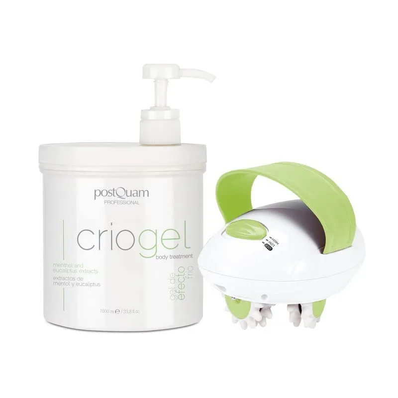 Postquam Pack Anticellulite massaggiatore + Criogel 1000 ml effetto freddo