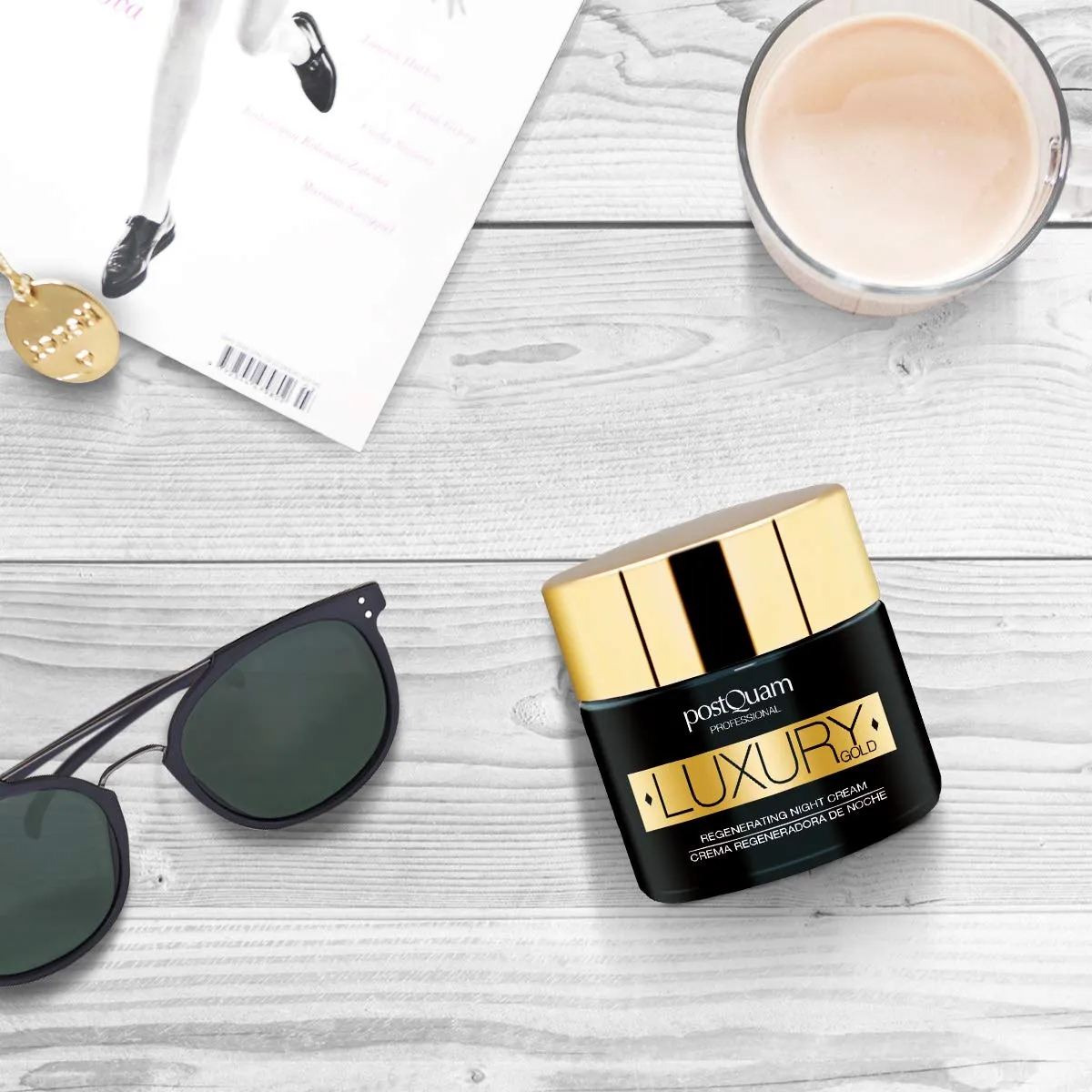 Postquam Luxury Gold Crema Notte Rigenerante Oro 50 ml