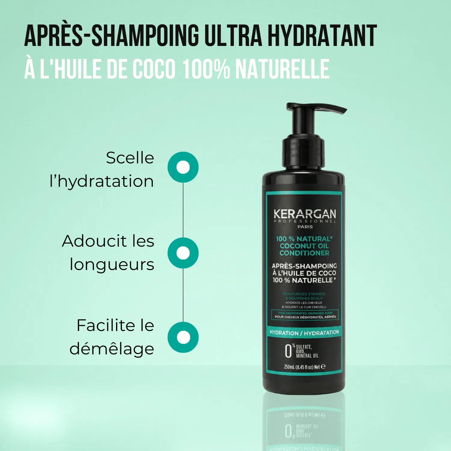 Kerargan Coco Balsamo Capelli 250 ml districante protettivo