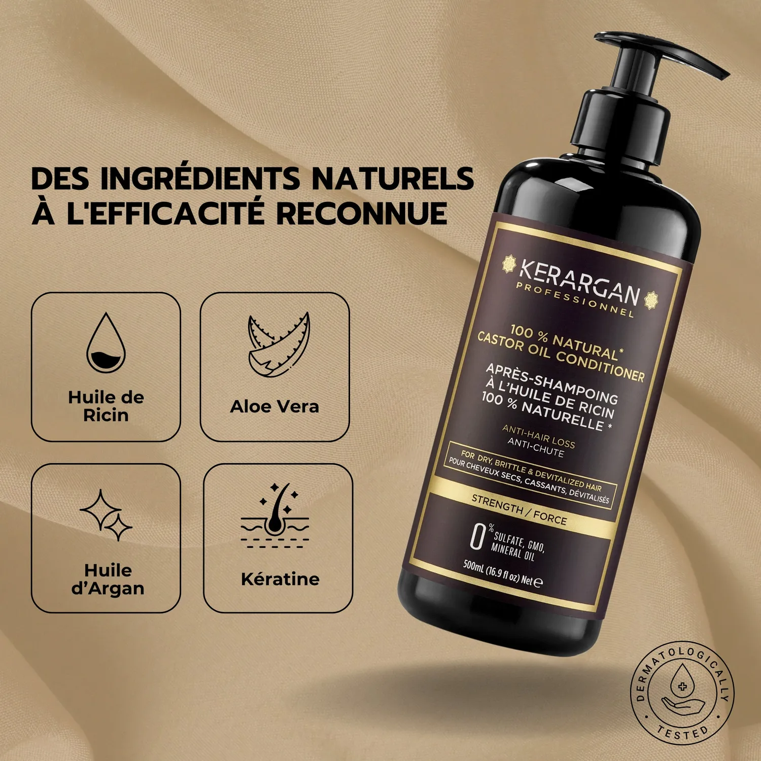 Kerargan Ricin balsamo capelli districante crescita