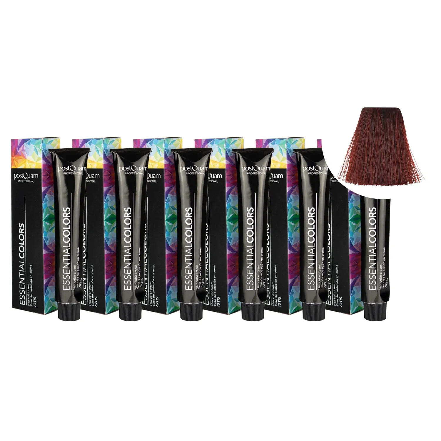 PostQuam Tinta Capelli 5.56 Castano Bordeaux Pack 6