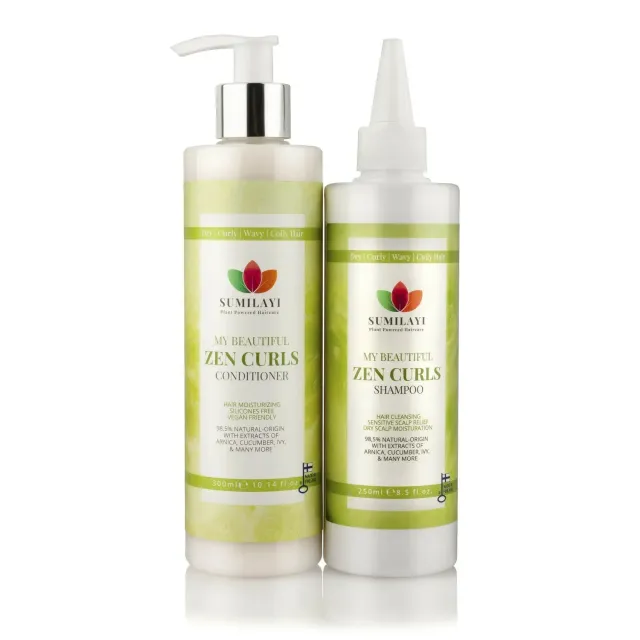 Sumilayi Zen Curls Kit Shampoo Balsamo Ricci 2x250 ml