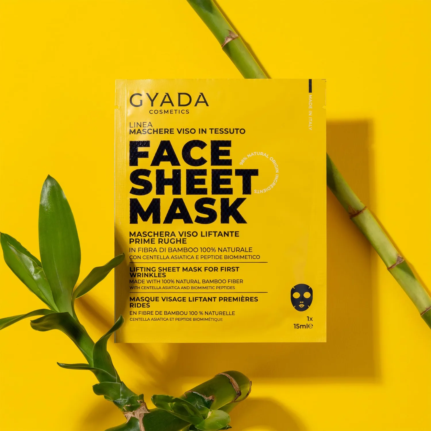 Gyada Cosmetics Maschera Viso Liftante Prime Rughe 15 ml bamboo