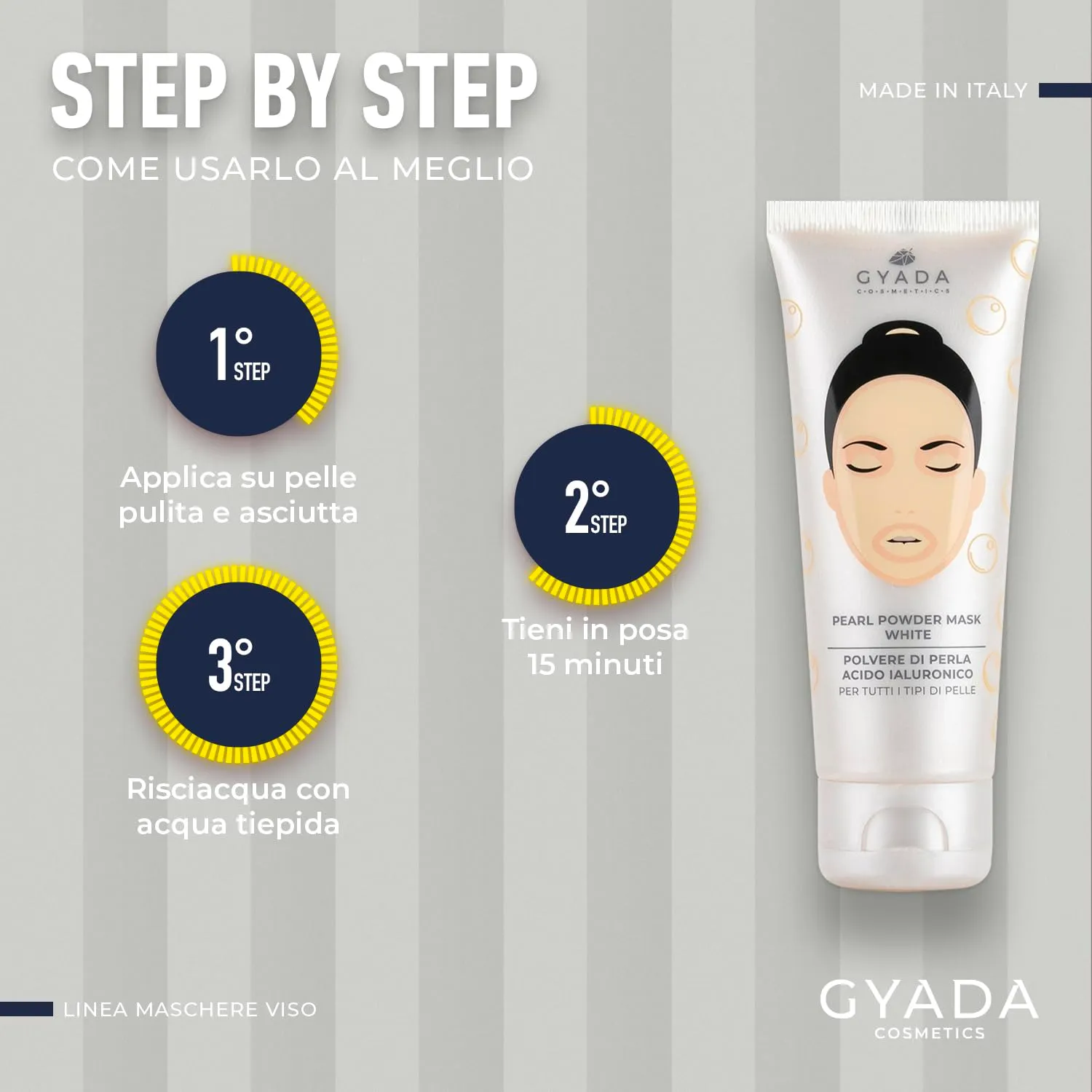 Gyada Pearl Powder Mask Maschera Viso Antietà 75 ml