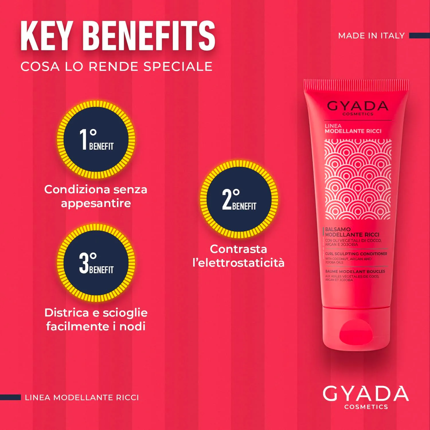 Gyada Cosmetics Balsamo Modellante Capelli Ricci 75 ml Anticrespo