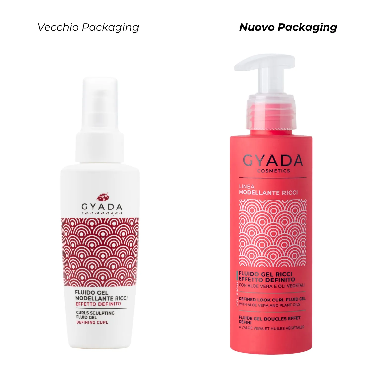 Gyada Modellante Ricci fluido gel capelli 150ml definito naturale