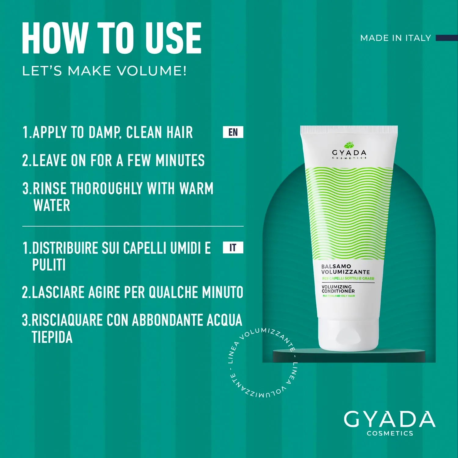 Gyada Volumizzante Balsamo Capelli Sottili 200 ml Aloe