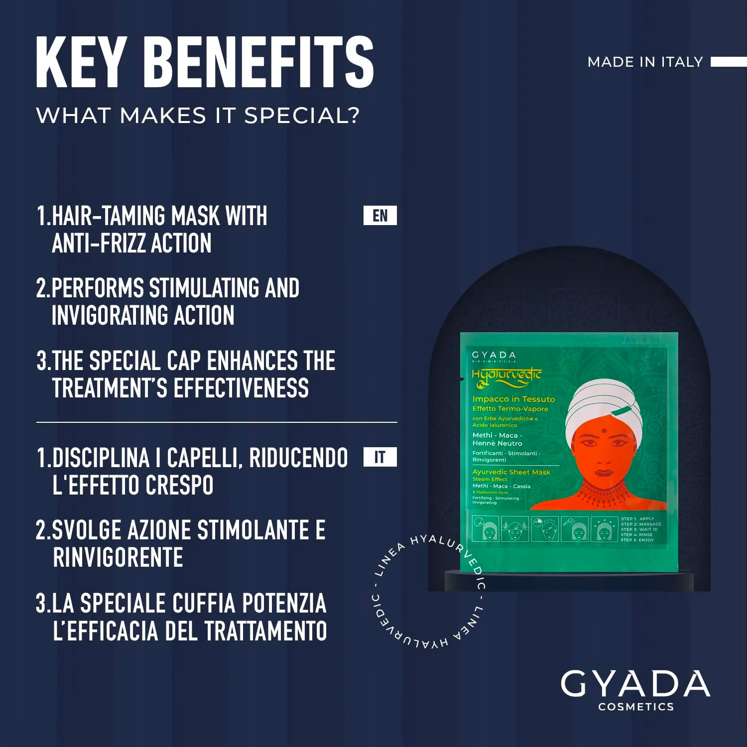 Gyada Hyalurvedic Impacco Cuffia Fortificante 60 ml