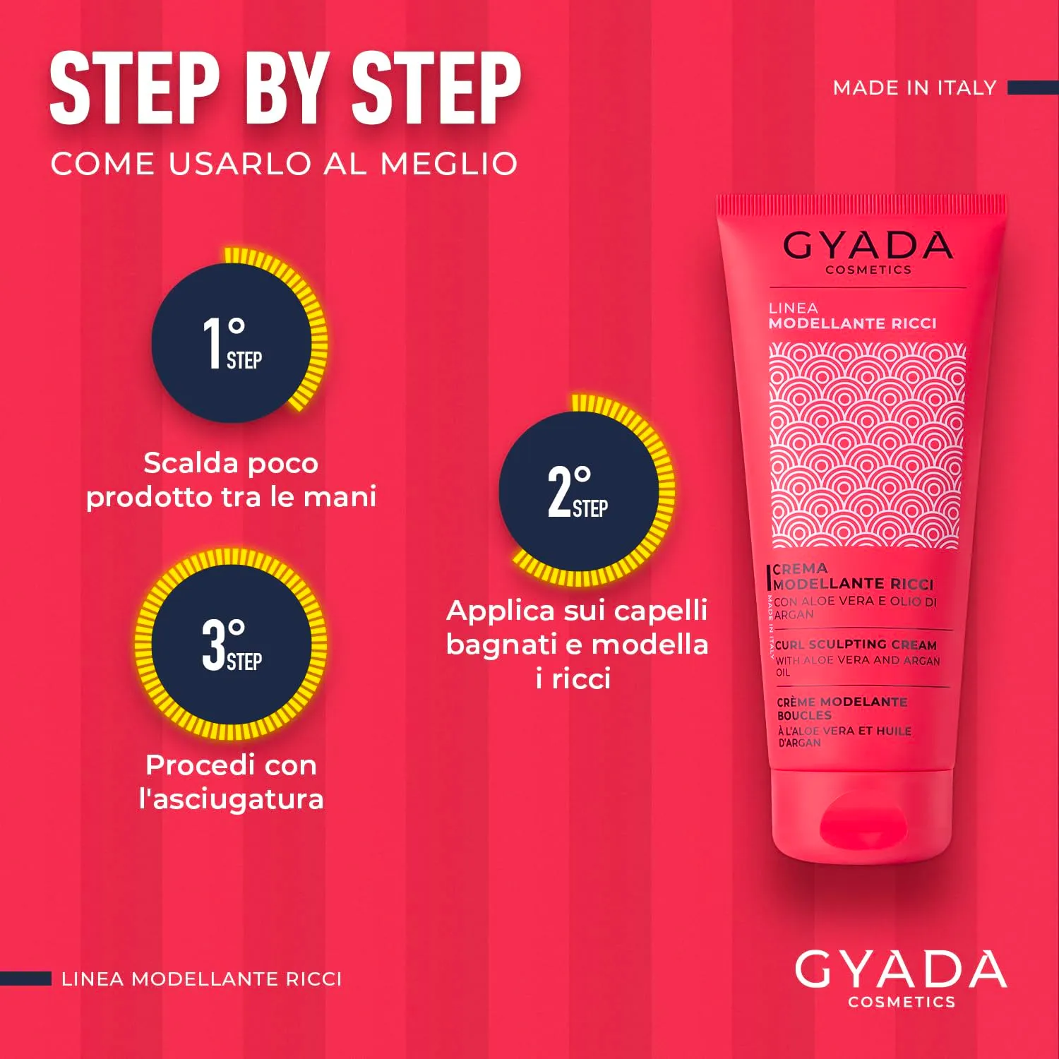 Gyada Cosmetics Modellante Ricci crema capelli 200 ml Water Fruit