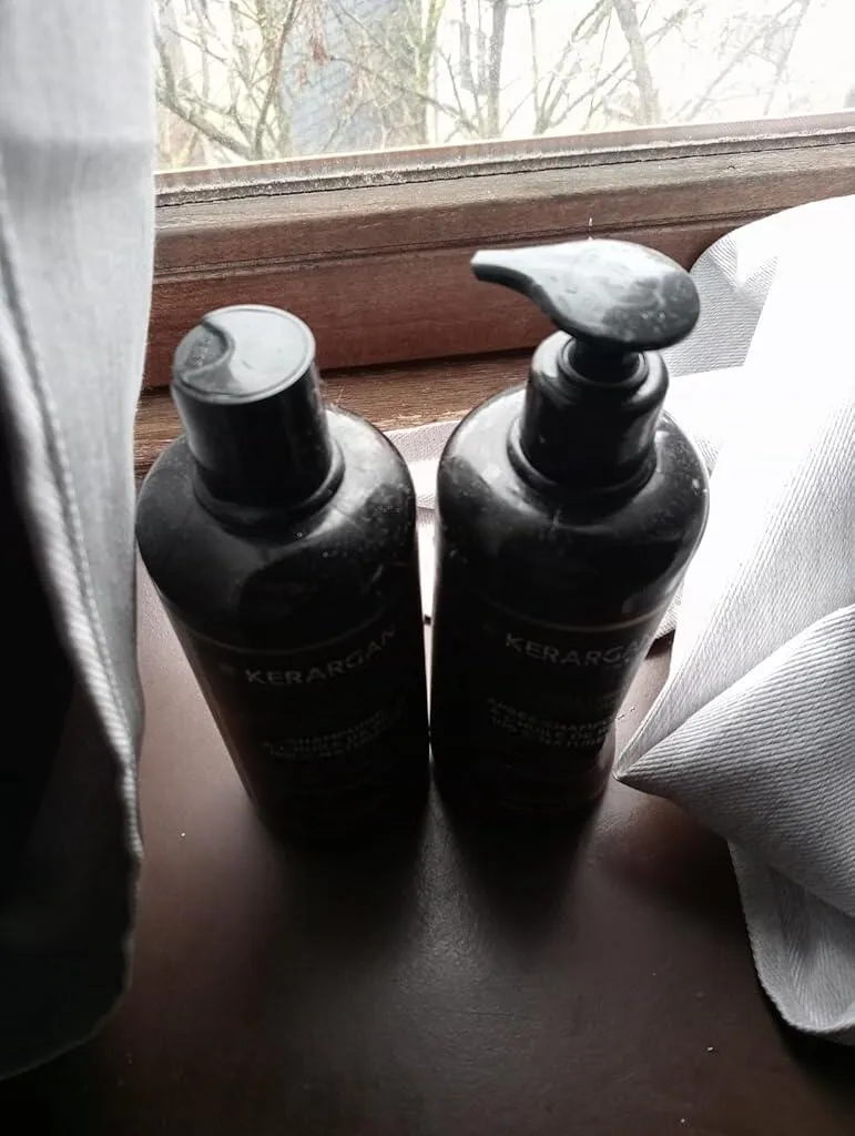 Kerargan Ricino Kit Capelli Shampoo Balsamo 1000 ml Rinforzante