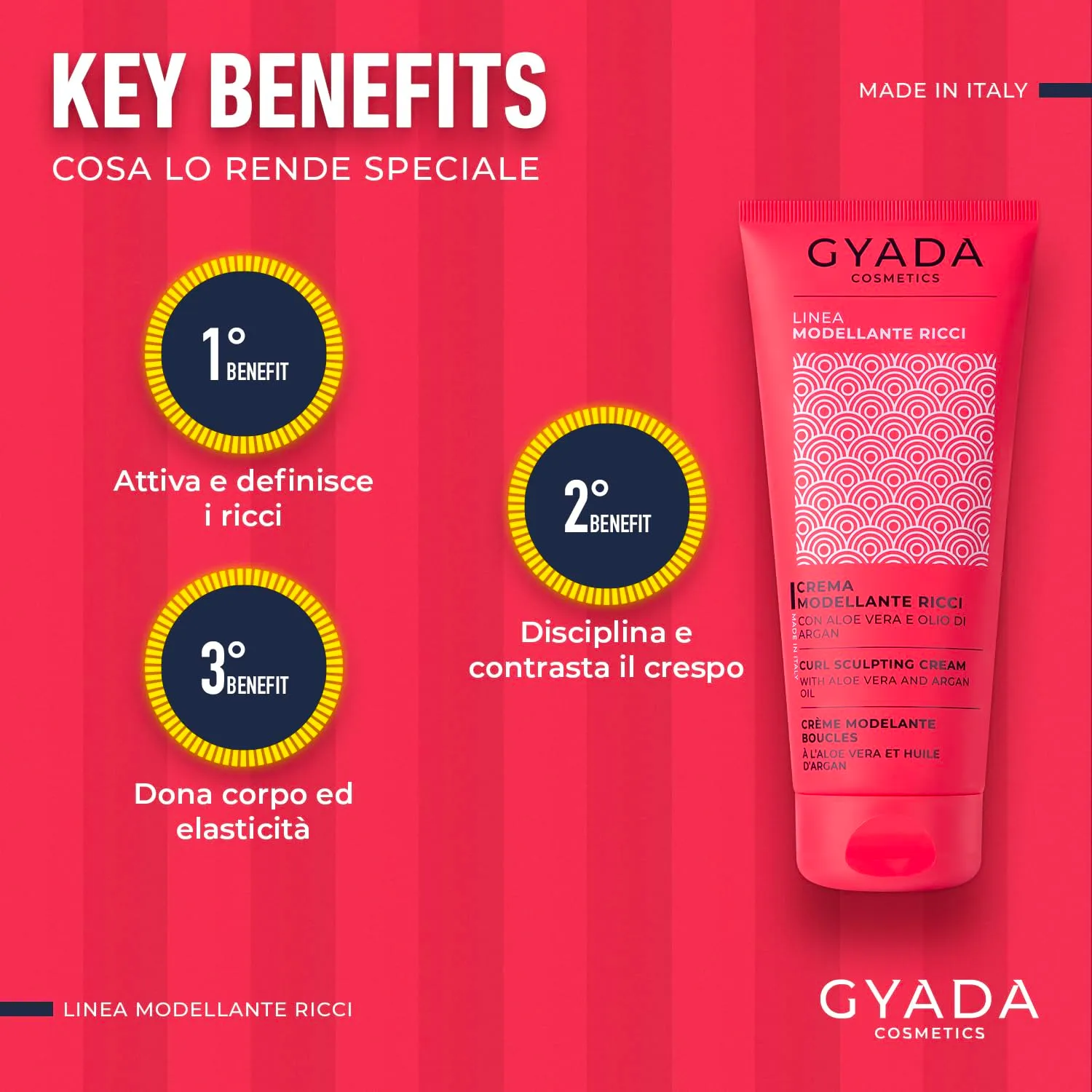 Gyada Cosmetics Modellante Ricci crema capelli 200 ml Water Fruit