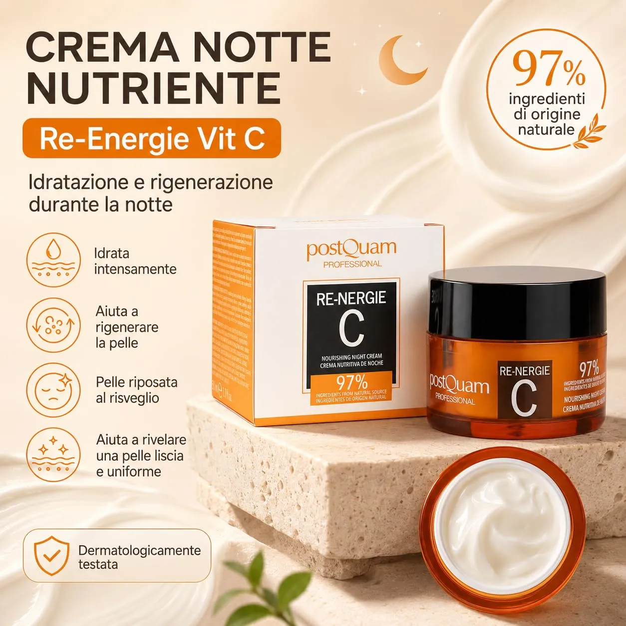 Postquam Re-Energie crema notte 50 ml vitamina C