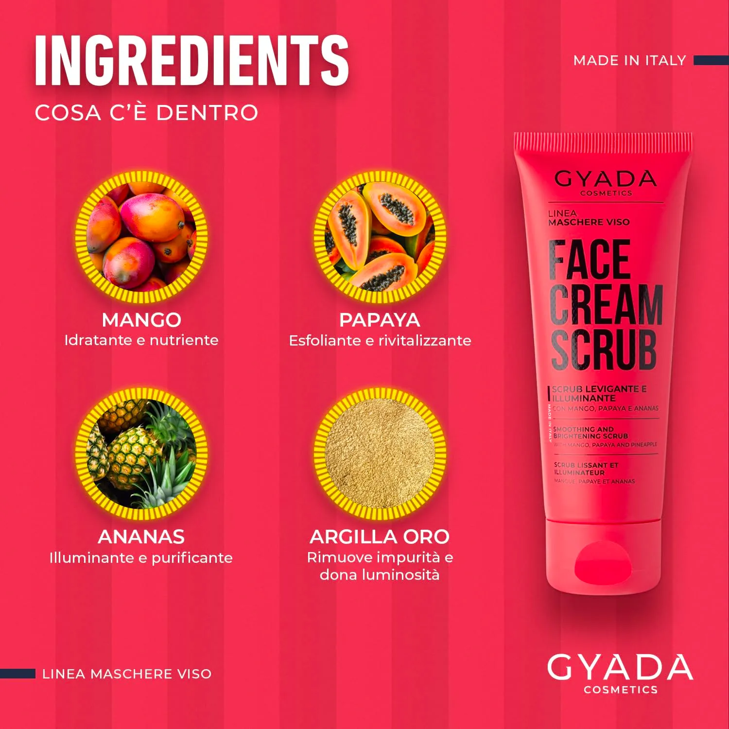 Gyada Daily Skin Routine Scrub Viso Levigante e Illuminante 75 ml