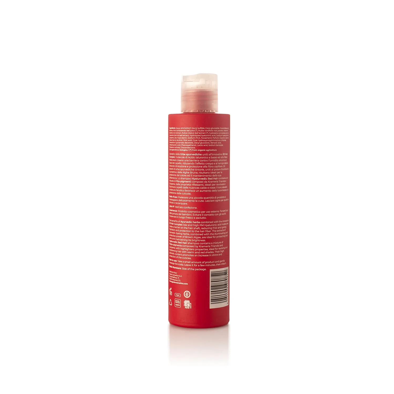 Gyada Cosmetics Hyalurvedic Red Hair shampoo 200ml riflessante