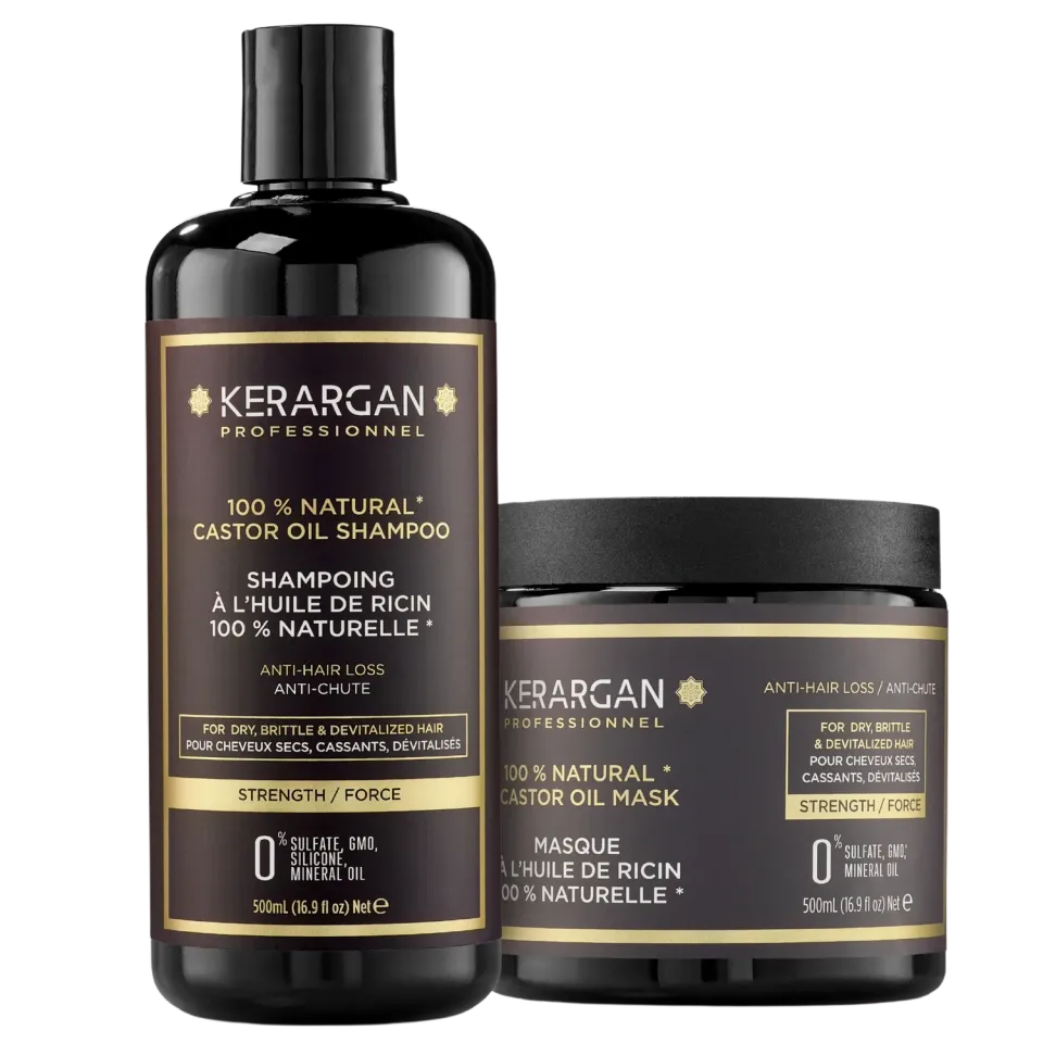 Kerargan Ricin Kit Capelli Rinforzante 2x500 ml