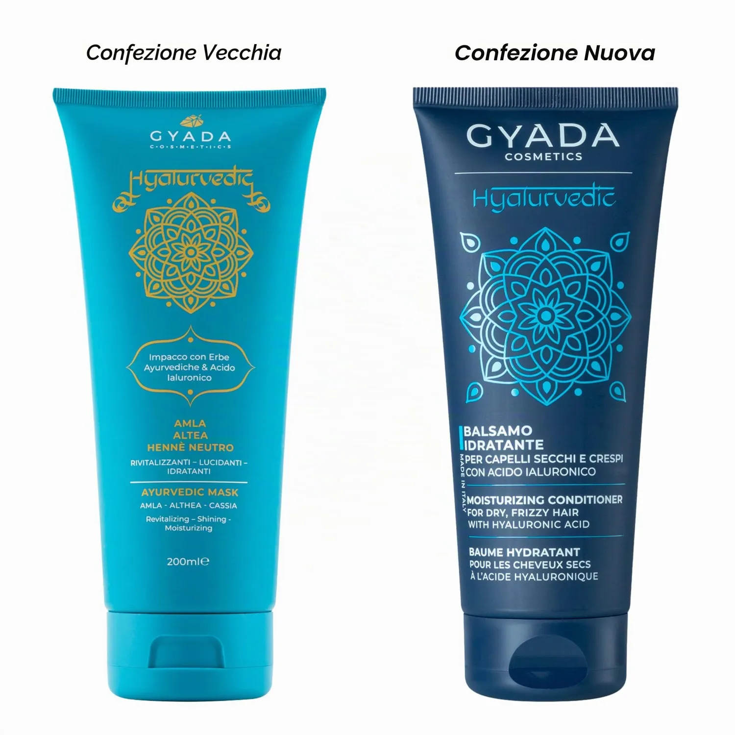 Gyada Hyalurvedic Balsamo Idratante Capelli Crespi 200 ml