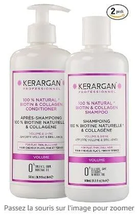 Kerargan Ricino Kit Capelli Shampoo Balsamo 1000 ml Rinforzante