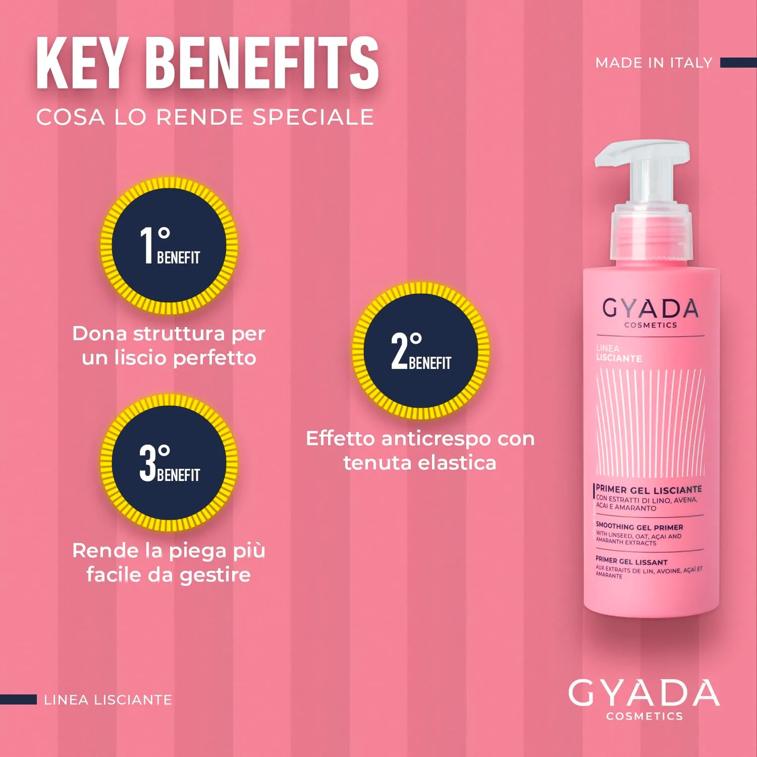 Gyada Lisciante primer gel lisciante anticrespo 150 ml