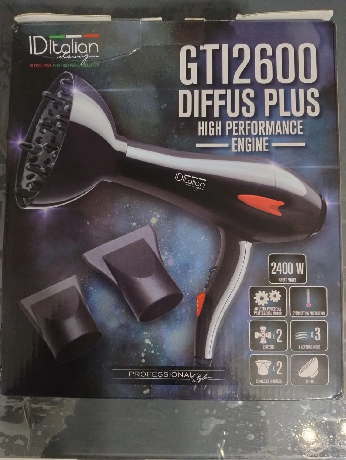 ID Italian Design phon capelli bianco 2200W professionale