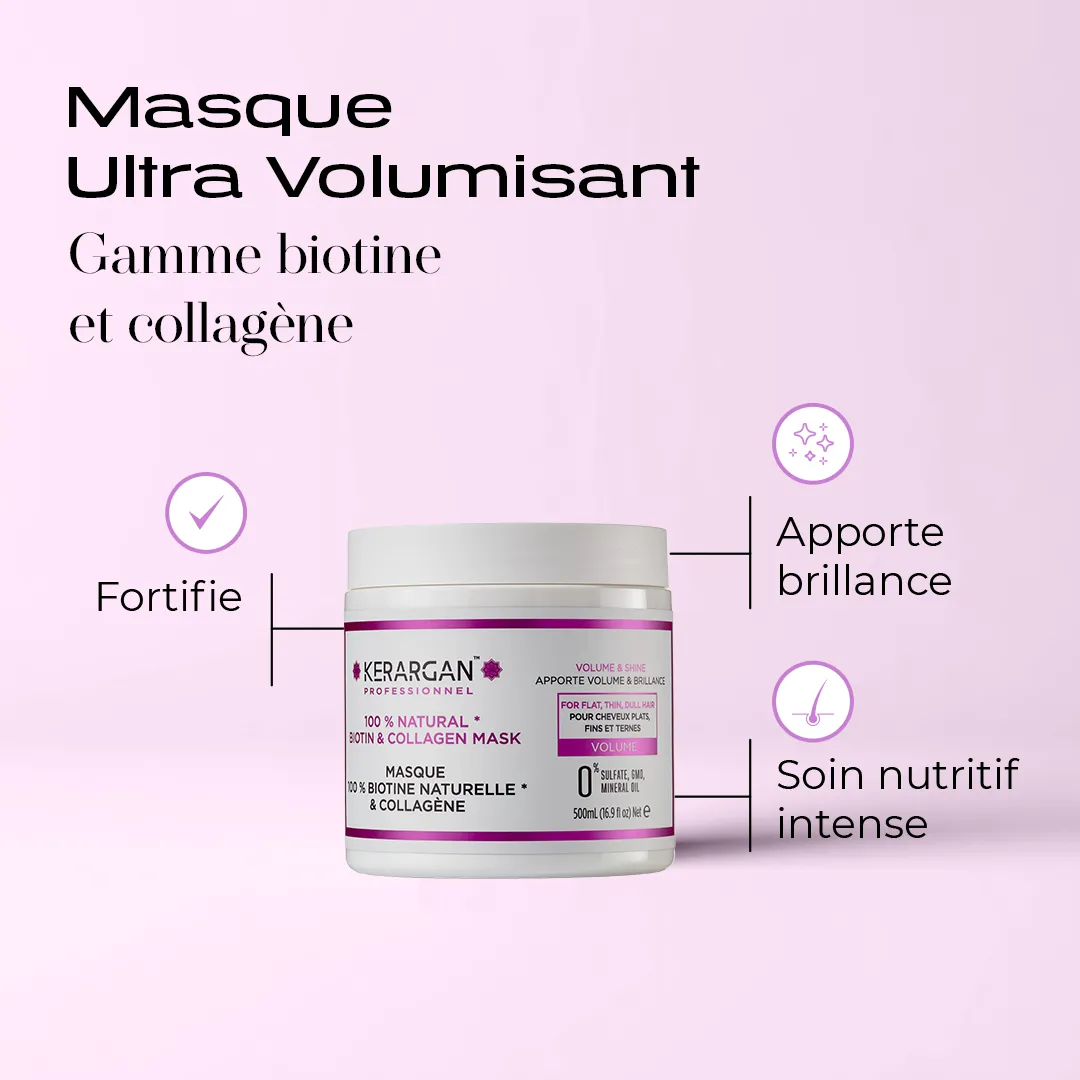 Kerargan Biotina Collagene Maschera Volume 500 ml capelli fini