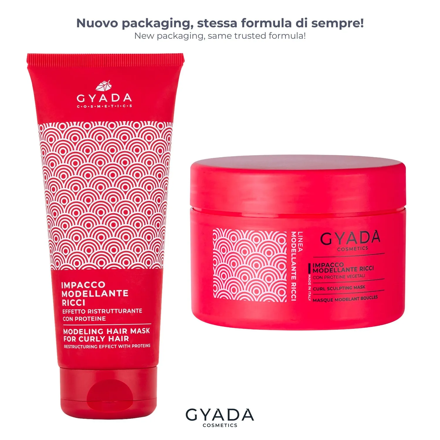 Gyada Modellante Ricci Impacco Capelli 250 ml Proteine Vegetali