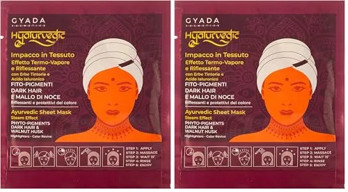 Gyada Cosmetics Hyalurvedic Dark Hair maschera cuffia 60 ml castani