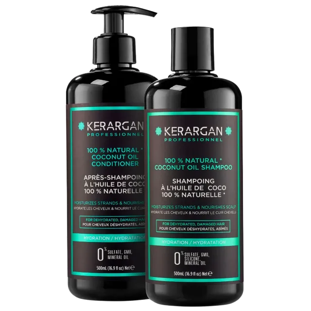 Kerargan kit shampoo balsamo cocco 1L idratante cheratina
