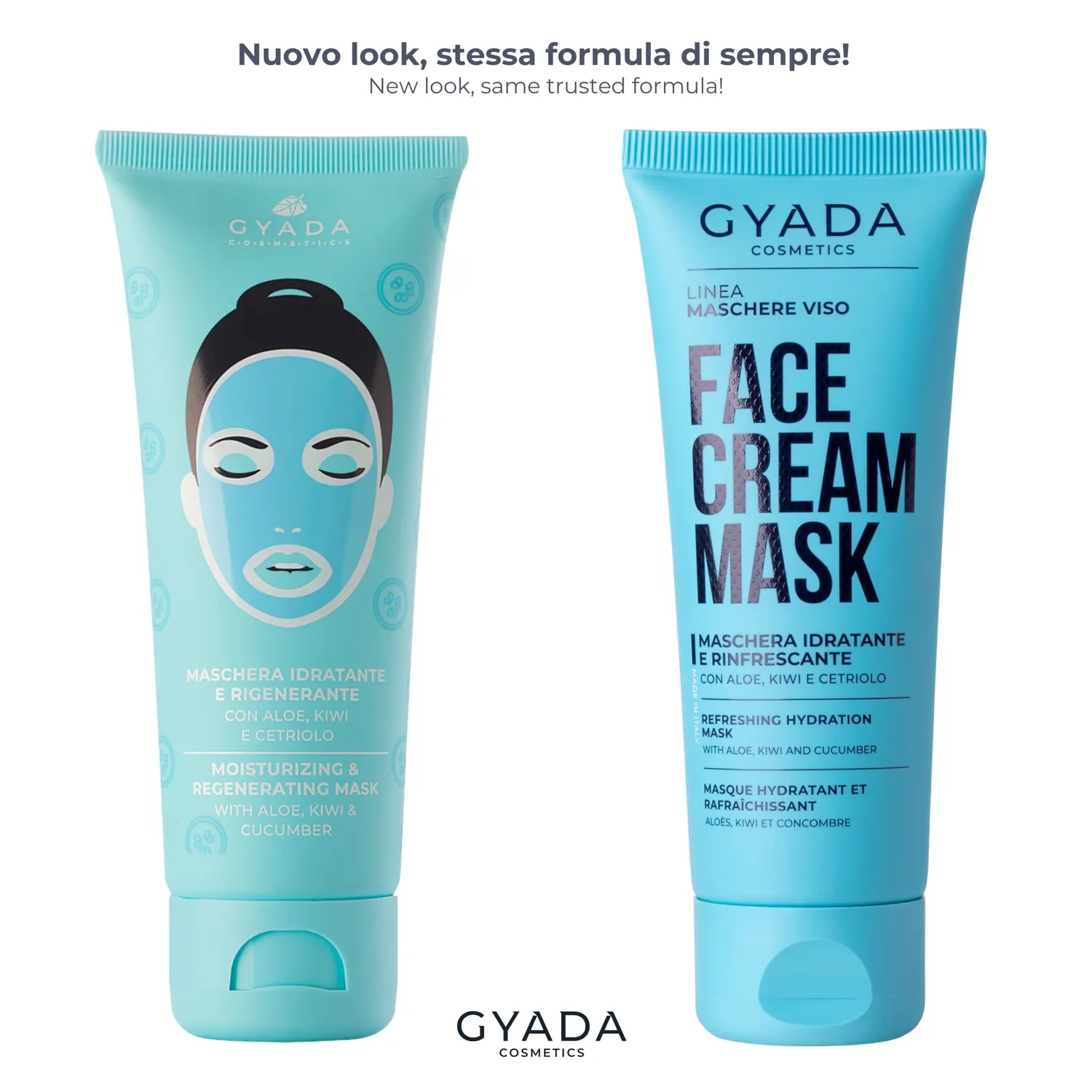 Gyada Cosmetics Maschera Viso Crema Idratante 75 ml Acido Ialuronico