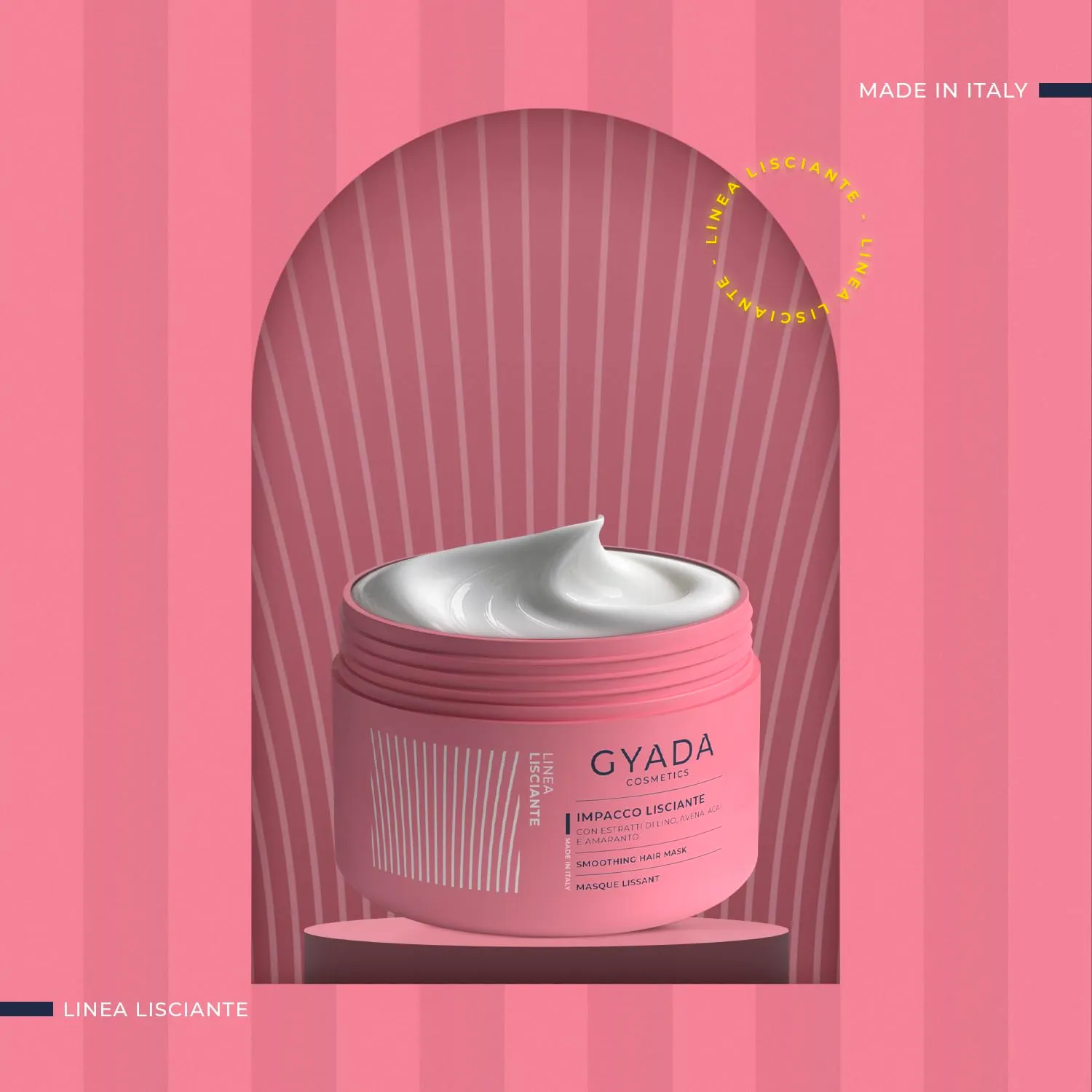 Gyada Lisciante Impacco Capelli 250ml Naturale