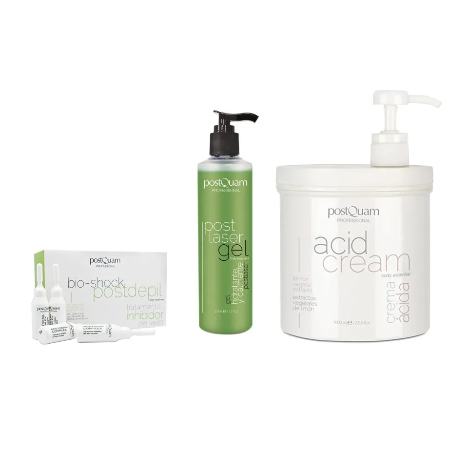 PostQuam Kit Post Depilazione Crema Acida Aloe Fiale