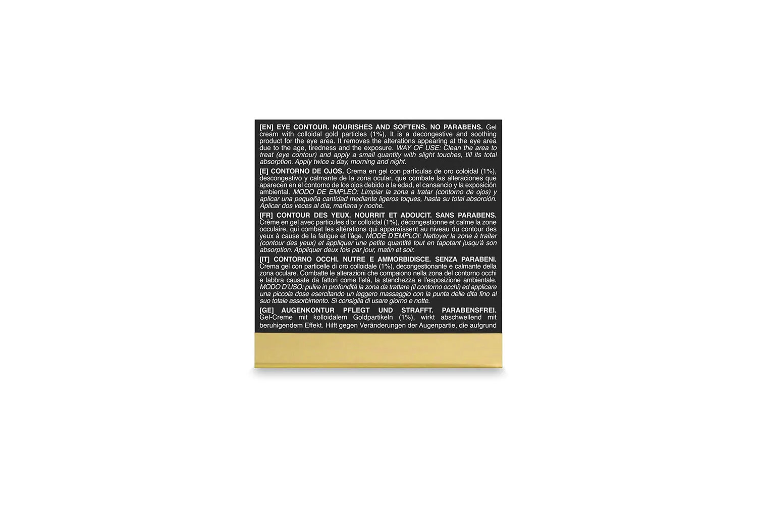 Postquam Luxury Gold crema contorno occhi antirughe idratante