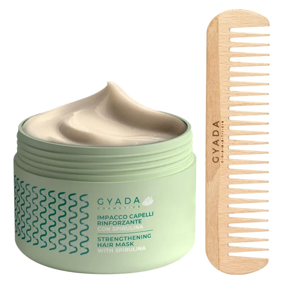 Gyada Impacco Rinforzante spirulina capelli 250 ml + pettine