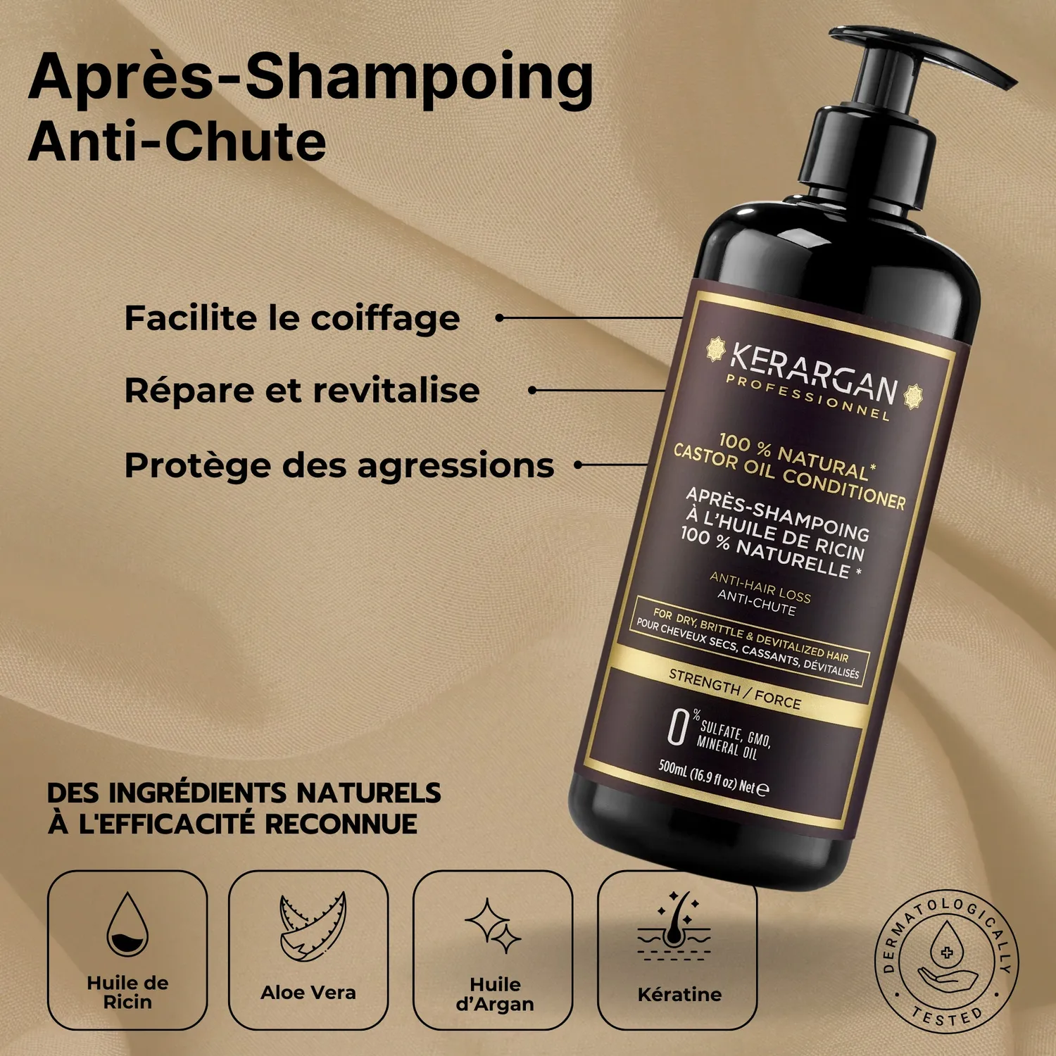 Kerargan Kit Ricin 5 Step kit capelli 1950 ml nutriente
