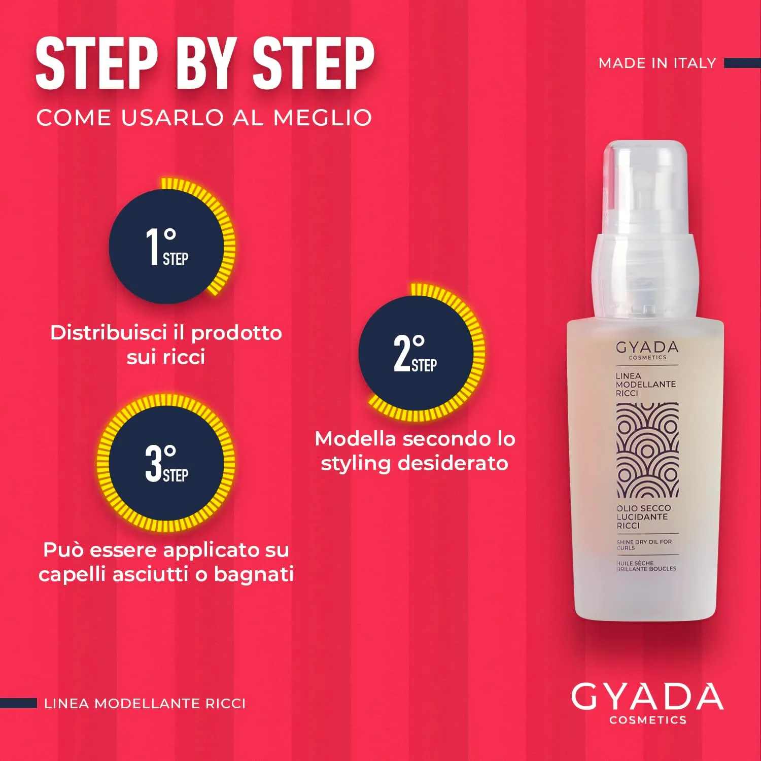 Gyada Modellante Ricci olio secco spray 30 ml anticrespo