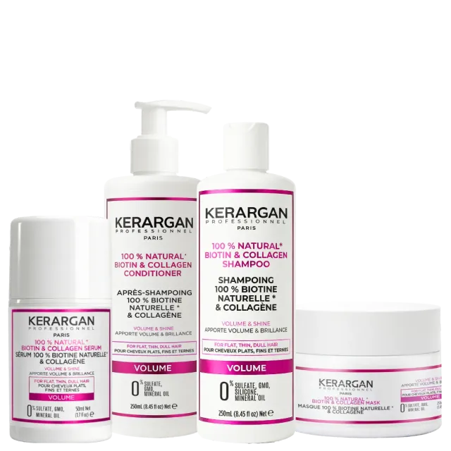 Kerargan Biotina Collagene Kit Capelli 800 ml volume e luce