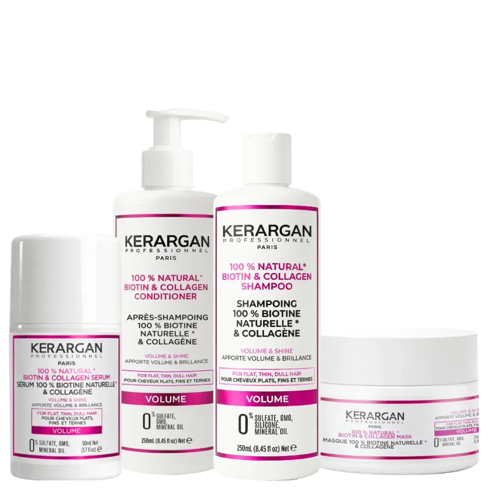 Kerargan Biotina Collagene Kit Capelli 800 ml volume e luce